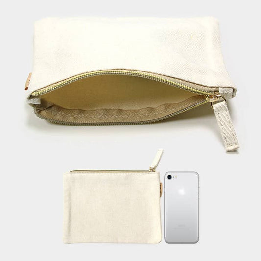 Baseball Message Cotton Canvas Eco Pouch Bag