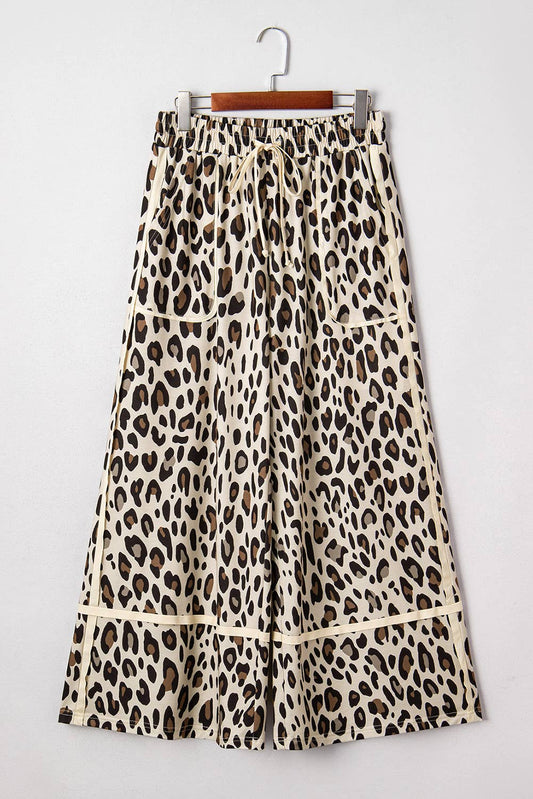 Leopard Wide Leg Pants