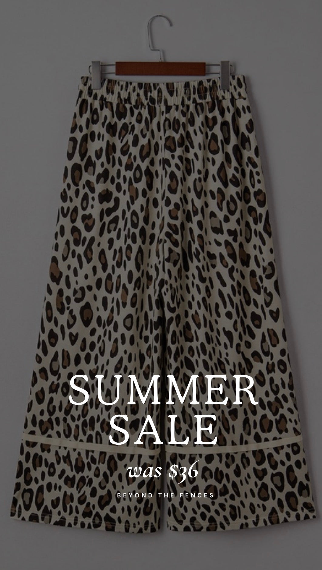 Leopard Wide Leg Pants