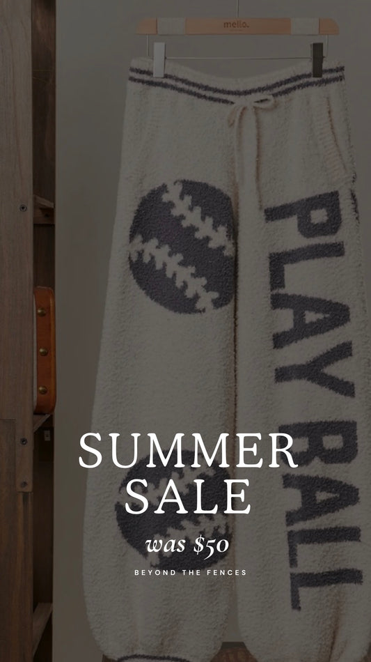 Playball Baseball Cozy Knit Pants